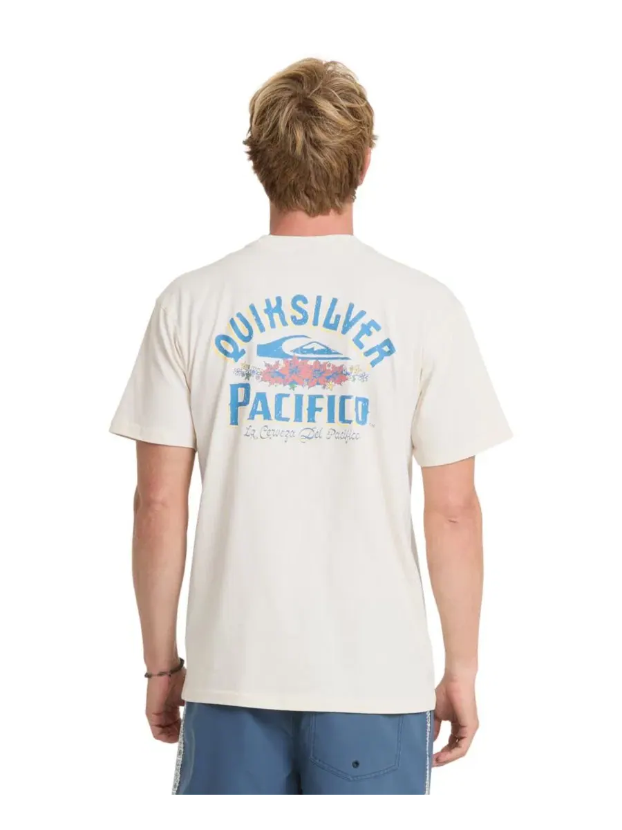 Футболка с принтом Pacifico Signage Quiksilver — изображение 1 из 7, белый