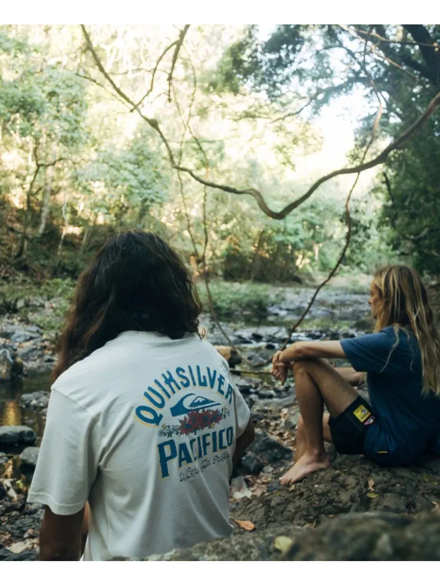 Футболка с принтом Pacifico Signage Quiksilver — изображение 6 из 7, белый