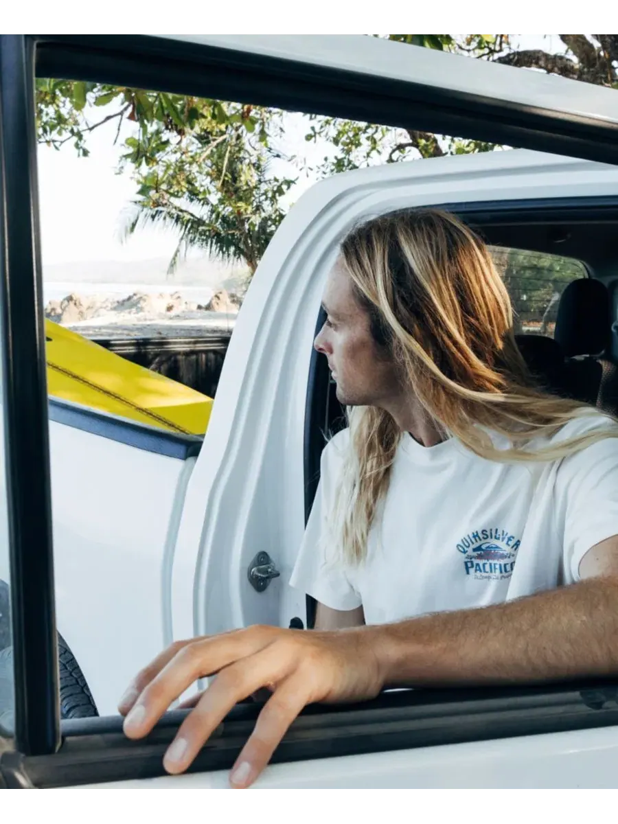 Футболка с принтом Pacifico Signage Quiksilver — изображение 7 из 7, белый