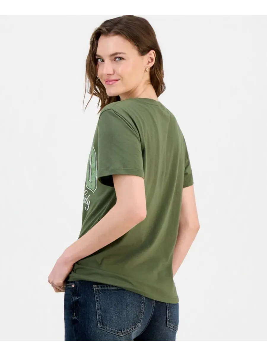 Футболка с принтом SOHO NYC Grayson Threads, The Label — изображение 4 из 4, оливин