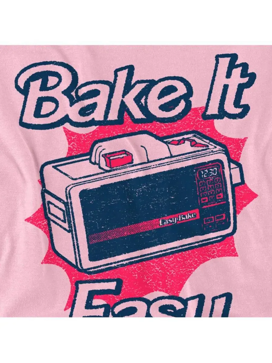 Футболка с принтом Easy Bake Oven Bake It Easy Logovision — изображение 2 из 3, розовый