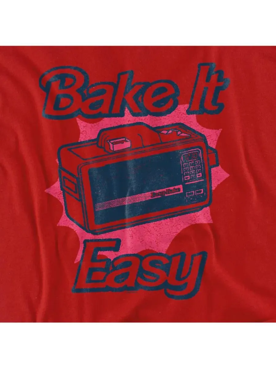 Футболка с принтом Easy Bake Oven Bake It Easy Logovision — изображение 3 из 3, красный