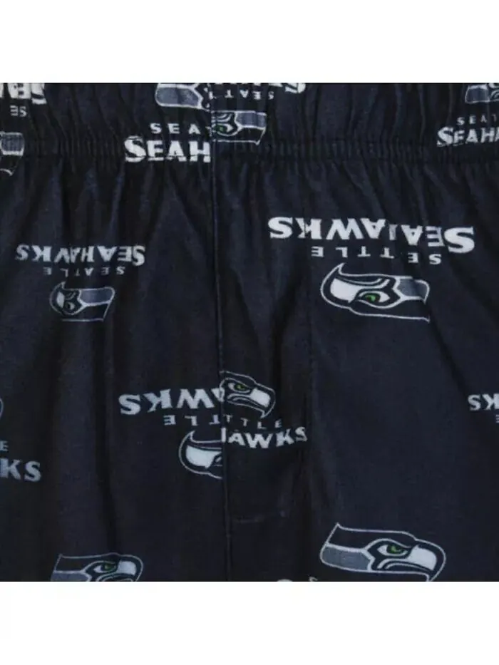 Фланелевые пижамные штаны с логотипом унисекс для дошкольников Seattle Seahawks - темно-синий — изображение 3 из 3