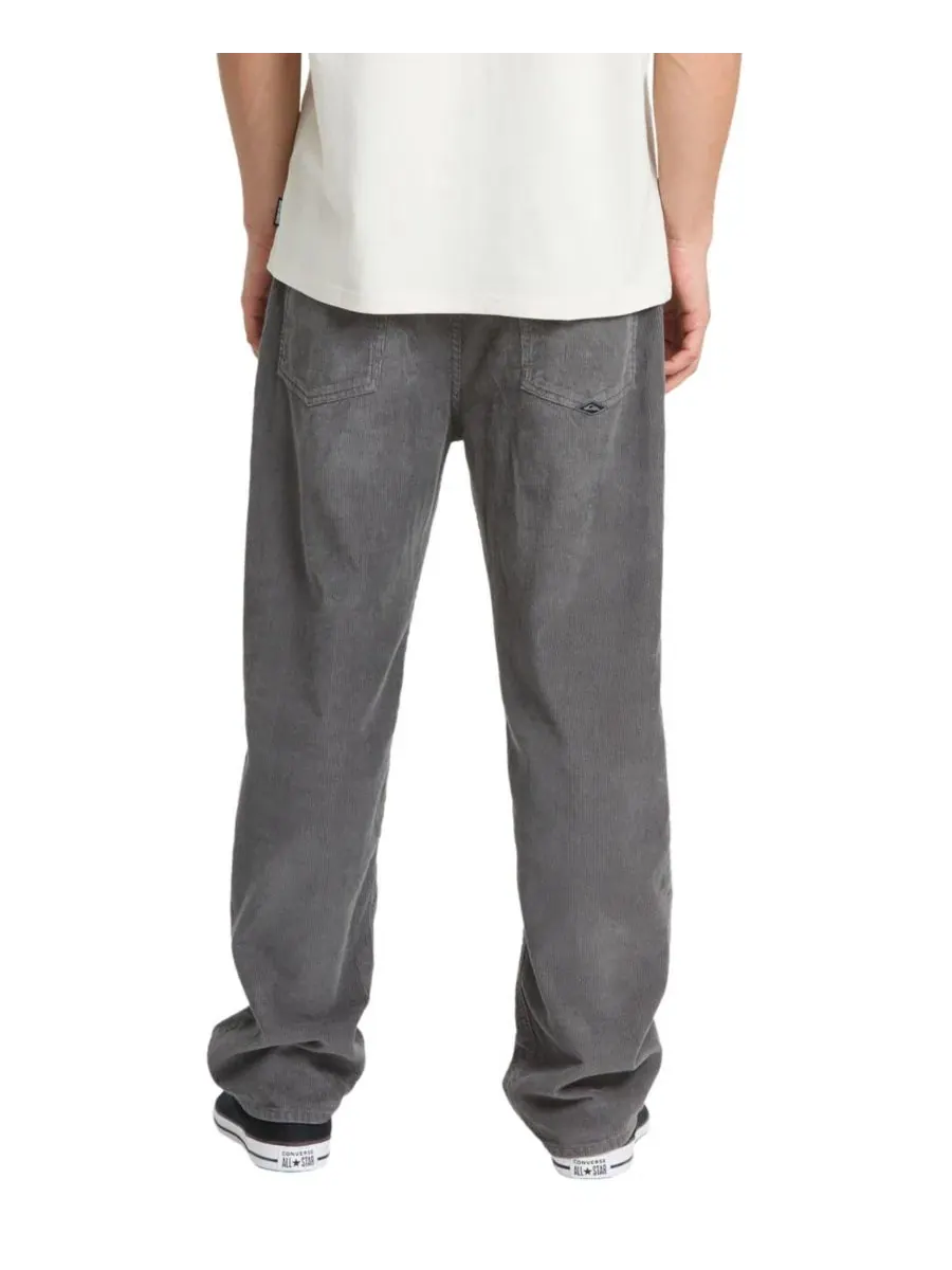 Брюки прямого кроя Saltwater Cord Iron Gate Quiksilver — изображение 5 из 5, чугунный