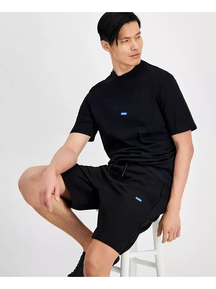 Мужская футболка Regular-Fit с нашивкой-логотипом Hugo Boss — изображение 1 из 3, черный