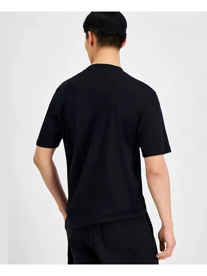 Мужская футболка Regular-Fit с нашивкой-логотипом Hugo Boss — изображение 2 из 3, черный