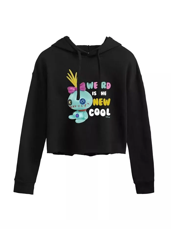 Укороченная толстовка с капюшоном Trendy Juniors Scrump Graphic Hybrid Apparel — изображение 1 из 2, черный