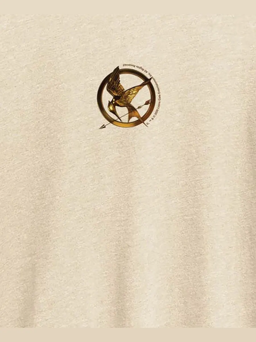 Футболка с принтом Mockingjay Pin Plus Size Hybrid Apparel — изображение 3 из 3, березовый