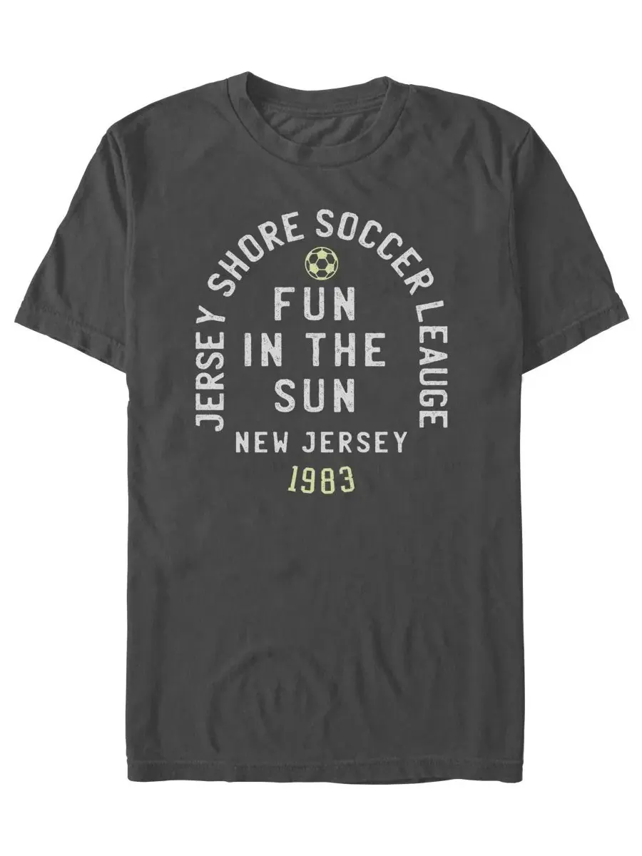 Футболка с графическим принтом Jersey Shore Soccer Fifth Sun — изображение 1 из 3, темно-серый