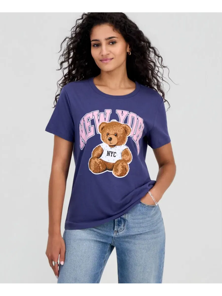 Футболка с принтом New York Teddy Grayson Threads, The Label