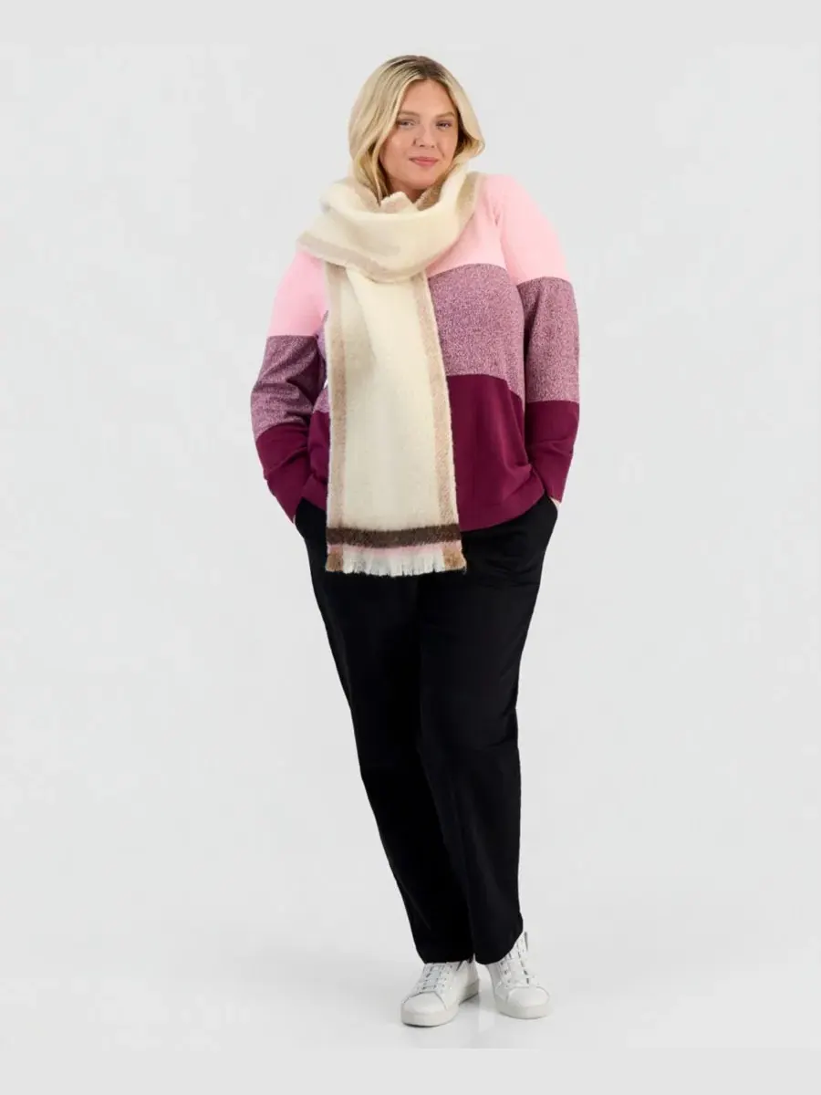 Свитер с цветовым блоком и изогнутым низом Plus Size Curved-Hem Sweater Style & Co, New Brickberry — изображение 3 из 3