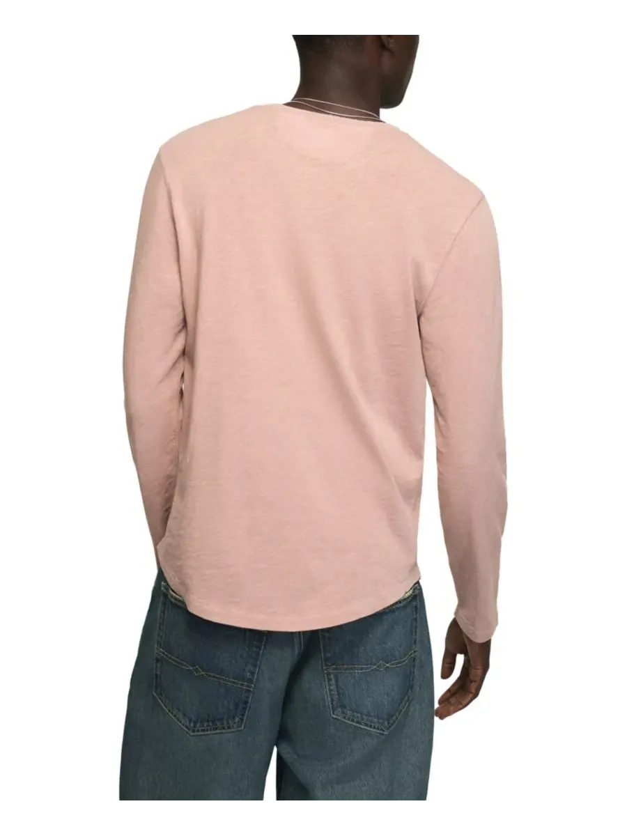 Футболка-поло с длинным рукавом Weekend Slub Henley Lucky Brand — изображение 4 из 4, розовый