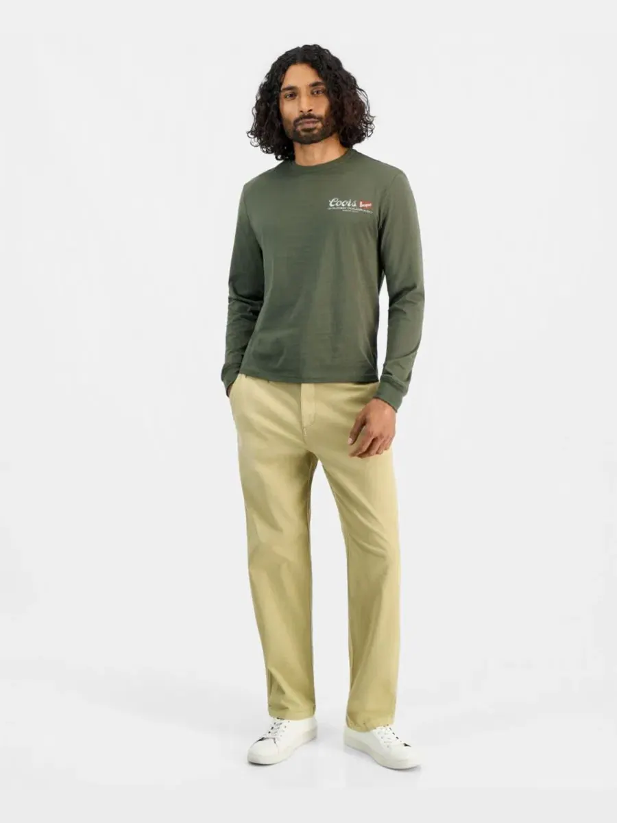 Футболка с длинным рукавом Coors Scenic Cotton Sun + Stone — изображение 3 из 4, оливковый
