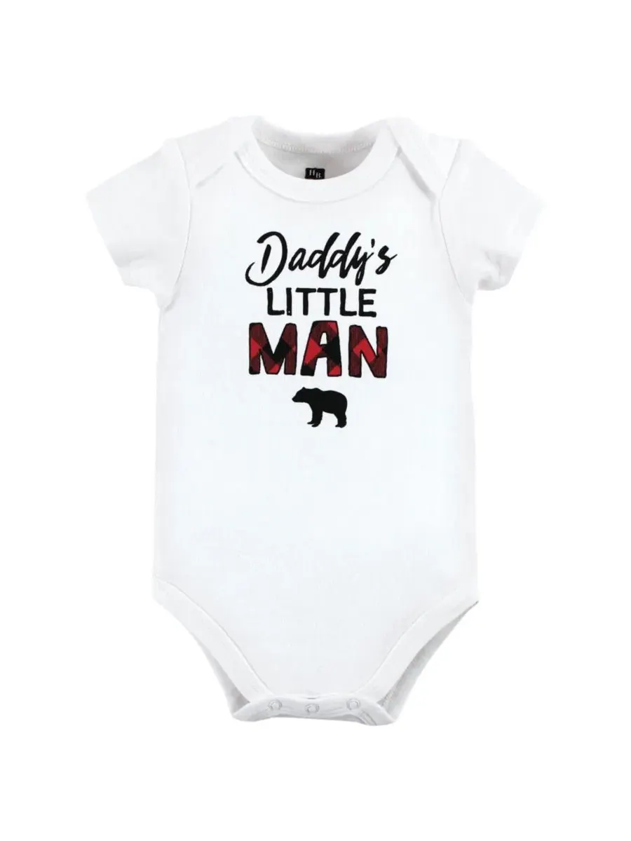Комплект боди с длинным рукавом Hudson Baby, Buffalo Plaid Family — изображение 2 из 5