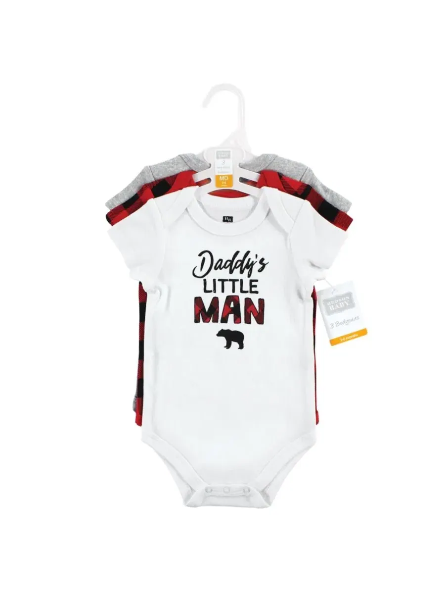 Комплект боди с длинным рукавом Hudson Baby, Buffalo Plaid Family — изображение 3 из 5