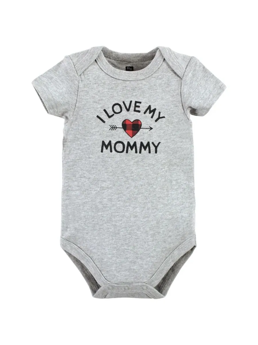 Комплект боди с длинным рукавом Hudson Baby, Buffalo Plaid Family — изображение 5 из 5