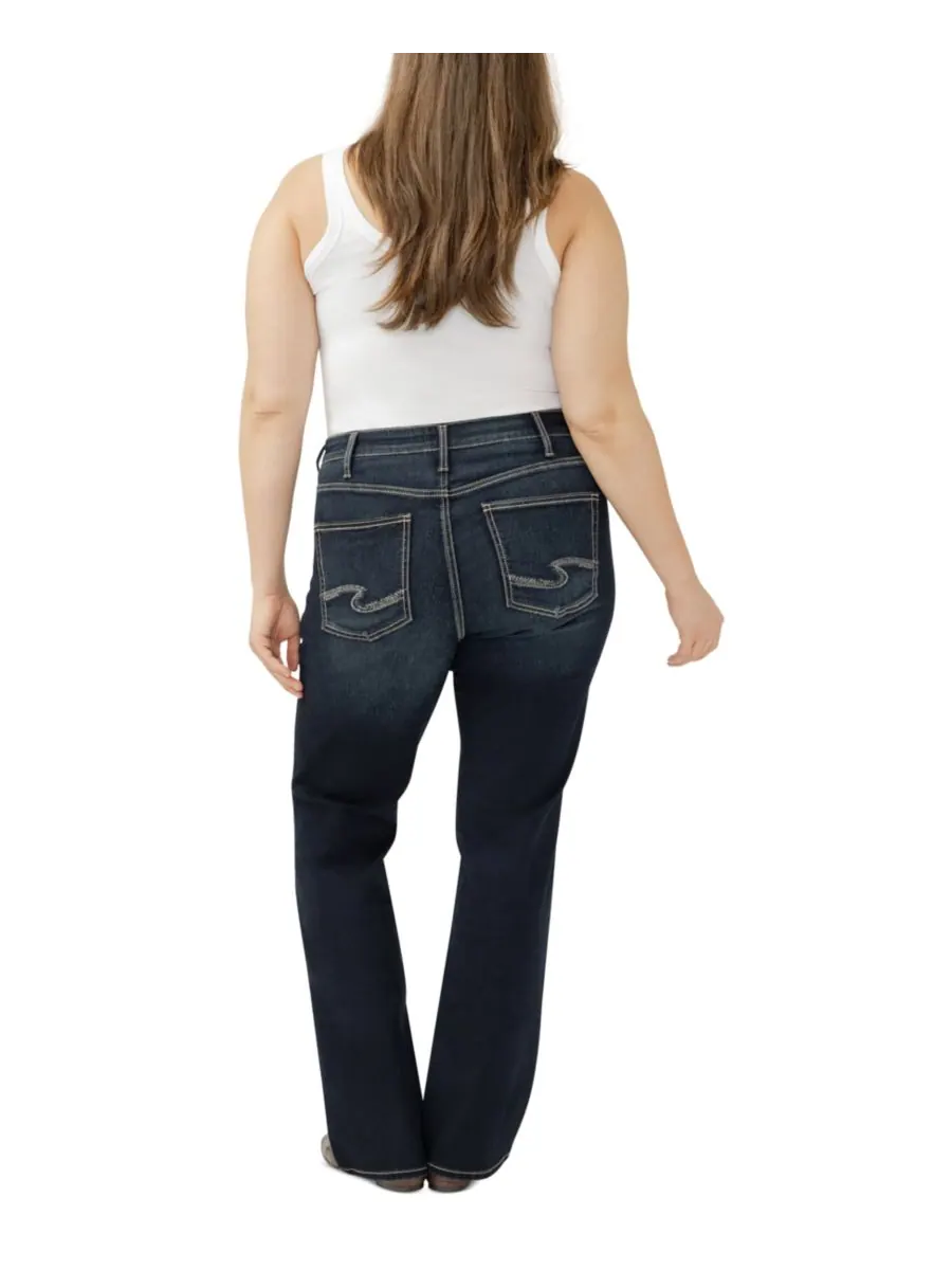 Джинсы Avery Plus Size с высокой посадкой — изображение 6 из 6, коричневатый