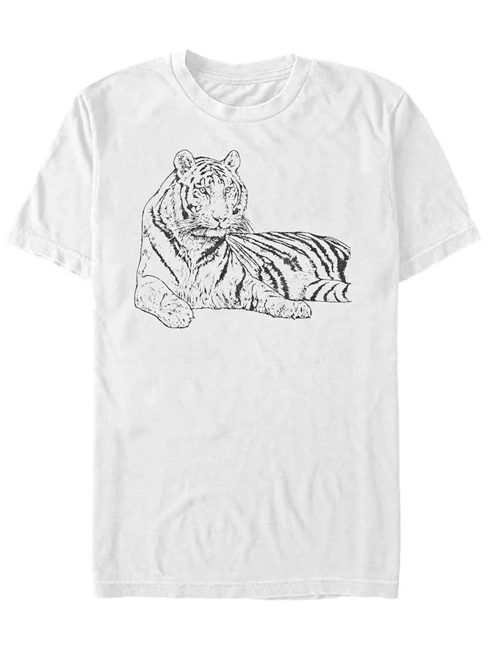 Мужская футболка с коротким рукавом White Tiger Fifth Sun — изображение 1 из 1, белый