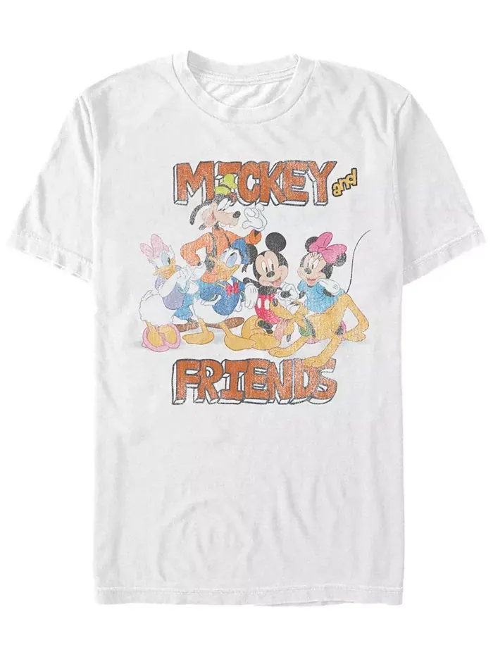Мужская футболка с коротким рукавом Mickey Classic Mickey and Friends Fifth Sun — изображение 1 из 1, белый