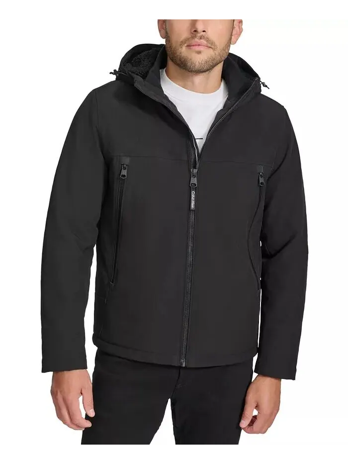 Мужская куртка Infinite Stretch Soft Shell с подкладкой из шерпы Calvin Klein