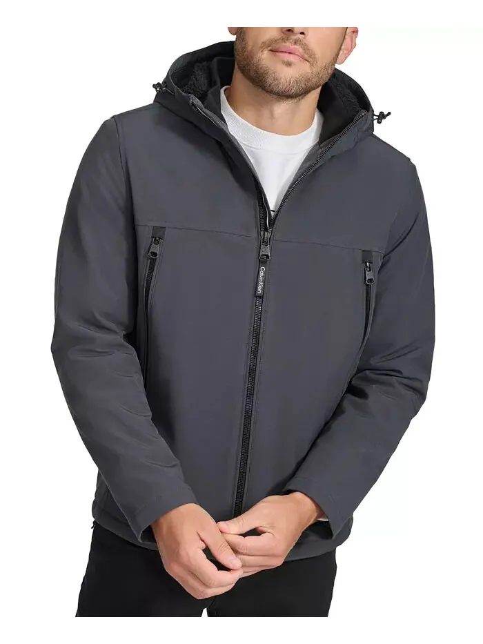 Мужская куртка Infinite Stretch Soft Shell с подкладкой из шерпы Calvin Klein