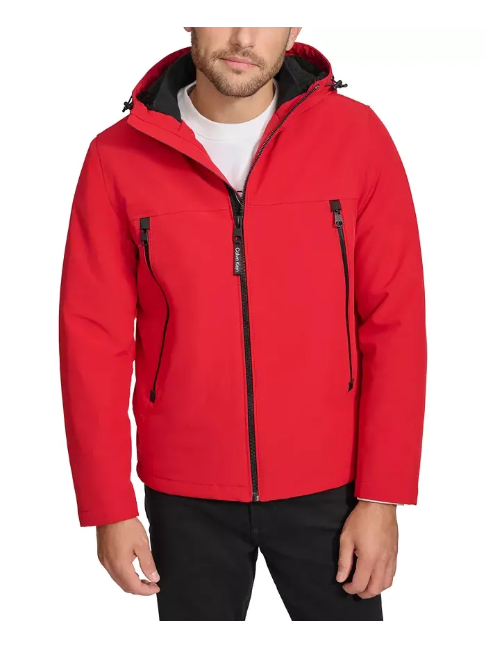 Мужская куртка Infinite Stretch Soft Shell с подкладкой из шерпы Calvin Klein