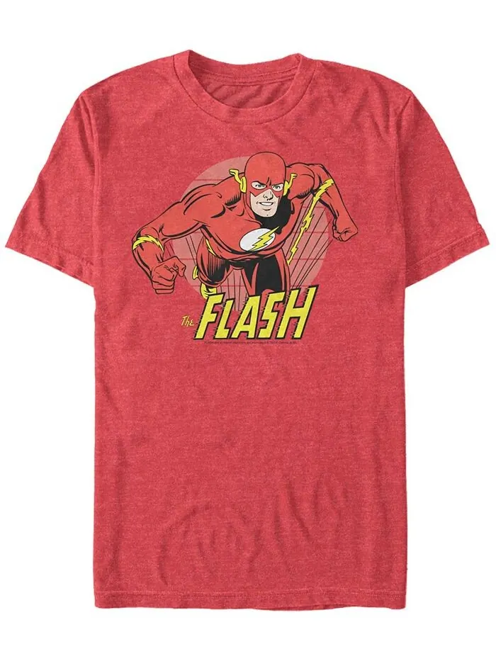 Мужская футболка DC с коротким рукавом Fast Flash Portrait Fifth Sun — изображение 1 из 1, красный
