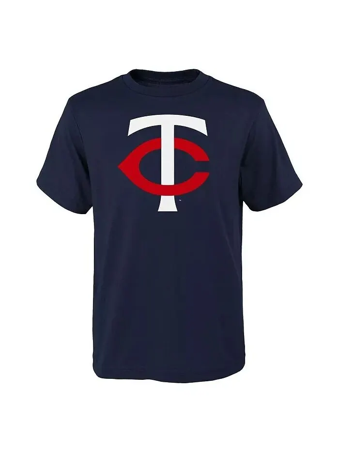 Темно-синяя футболка с логотипом основной команды Big Boys and Girls Minnesota Twins Outerstuff — изображение 1 из 1