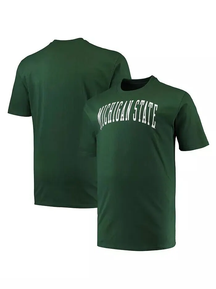 Мужская зеленая футболка с логотипом команды Michigan State Spartans Big Tall Arch Team Champion — изображение 1 из 3