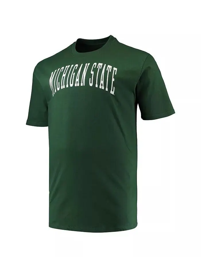 Мужская зеленая футболка с логотипом команды Michigan State Spartans Big Tall Arch Team Champion — изображение 2 из 3