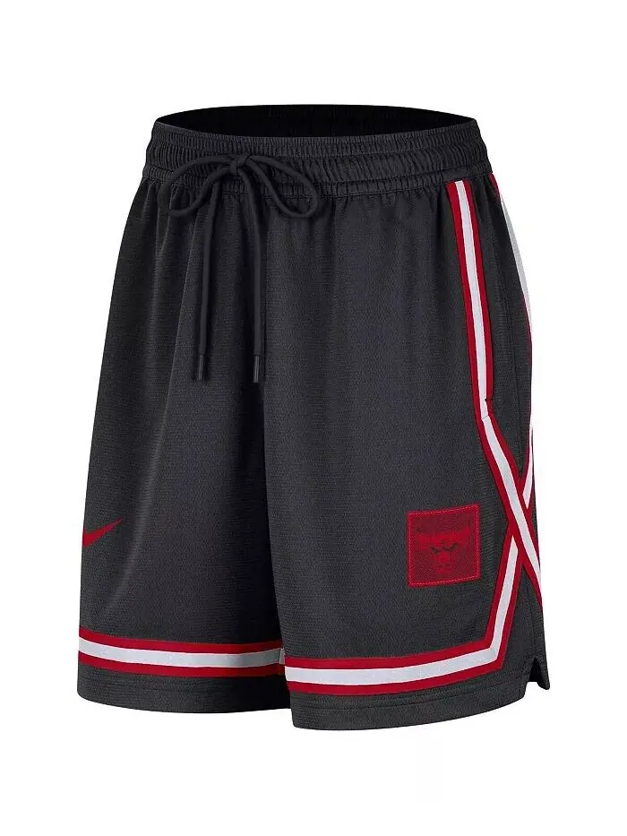 Черные женские шорты Chicago Bulls Sideline Fly Crossover Performance Nike — изображение 3 из 3, черный красный