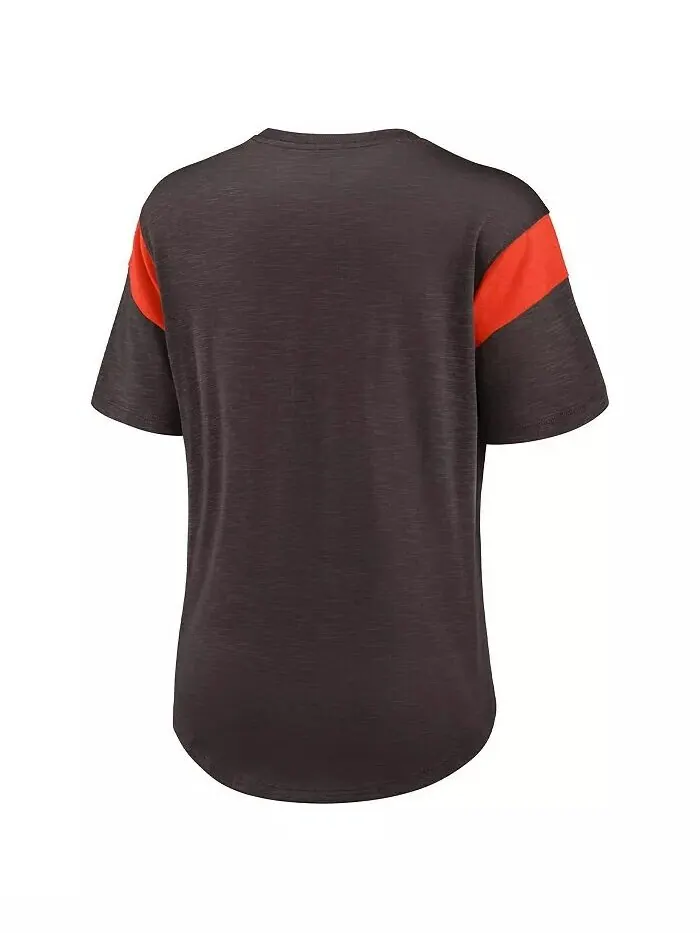 Женский коричневый топ с логотипом Cleveland Browns Primary Nike — изображение 3 из 3