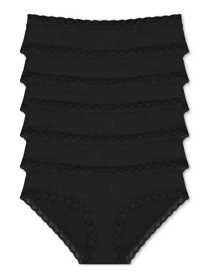 Женские трусики-слипы Bliss Girl, 6 пар, 156058P6 Natori — изображение 1 из 1, черный
