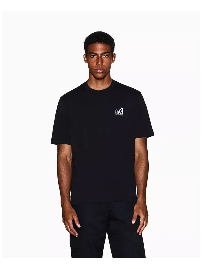 Мужская футболка AX Badge A|X Armani Exchange — изображение 1 из 5, черный