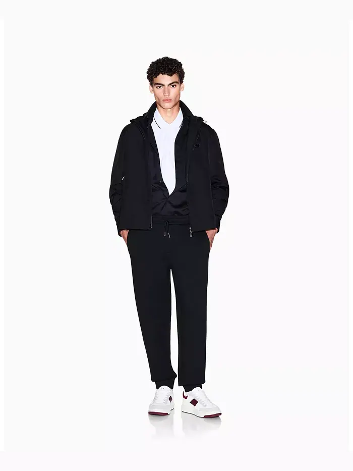 Мужская поло с коротким рукавом Night Lab из мерсеризованного пике A|X Armani Exchange — изображение 2 из 5, белый