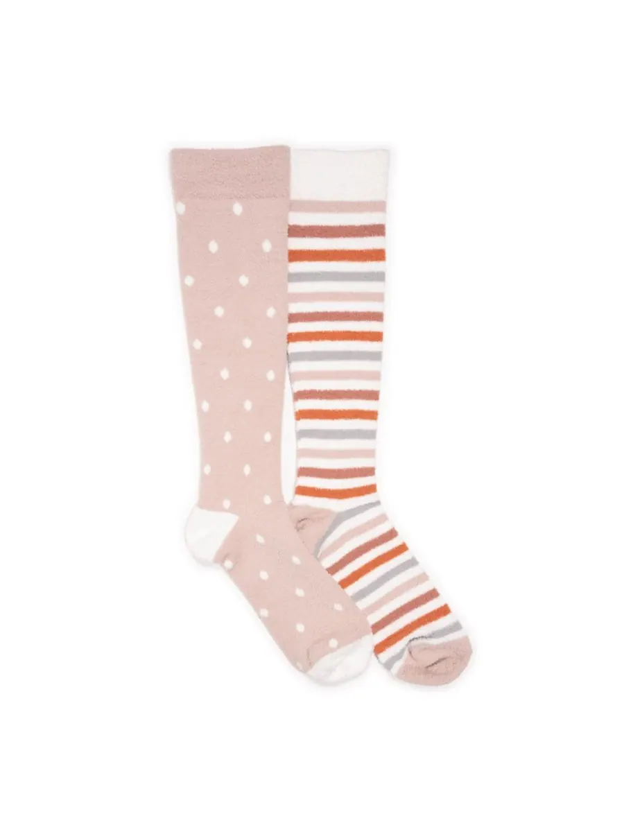 Женские компрессионные уютные носки (2 шт в упаковке) MUK LUKS — изображение 1 из 2, розовый