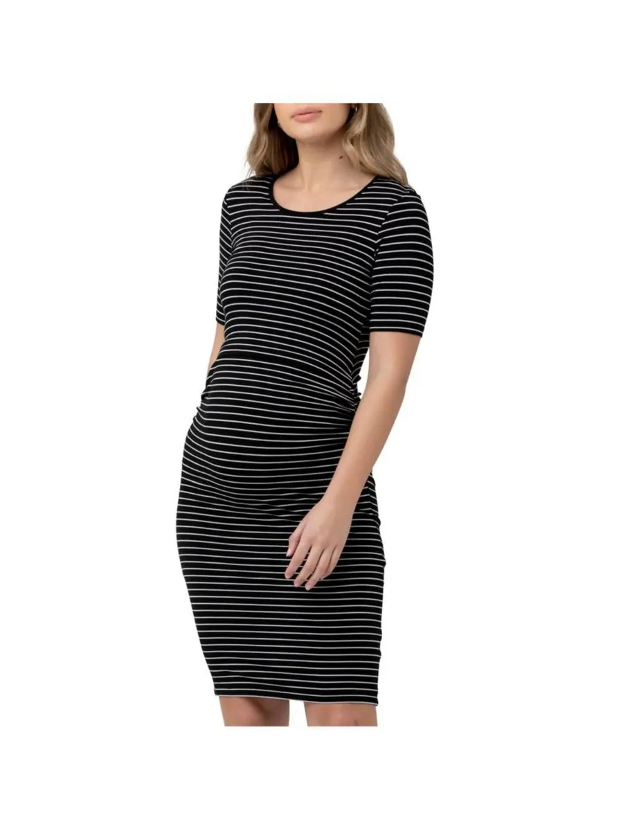 Платье для кормления с коротким рукавом Maternity Mia Ripe Maternity — изображение 1 из 7, черный