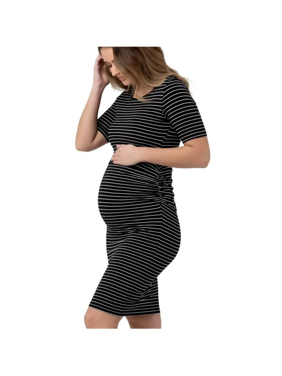 Платье для кормления с коротким рукавом Maternity Mia Ripe Maternity — изображение 2 из 7, черный
