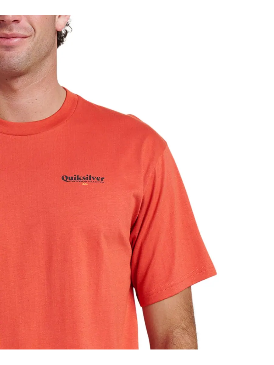 Мужская футболка с коротким рукавом Quiksilver Adventures Quiksilver Waterman, Hot Sauce — изображение 2 из 3