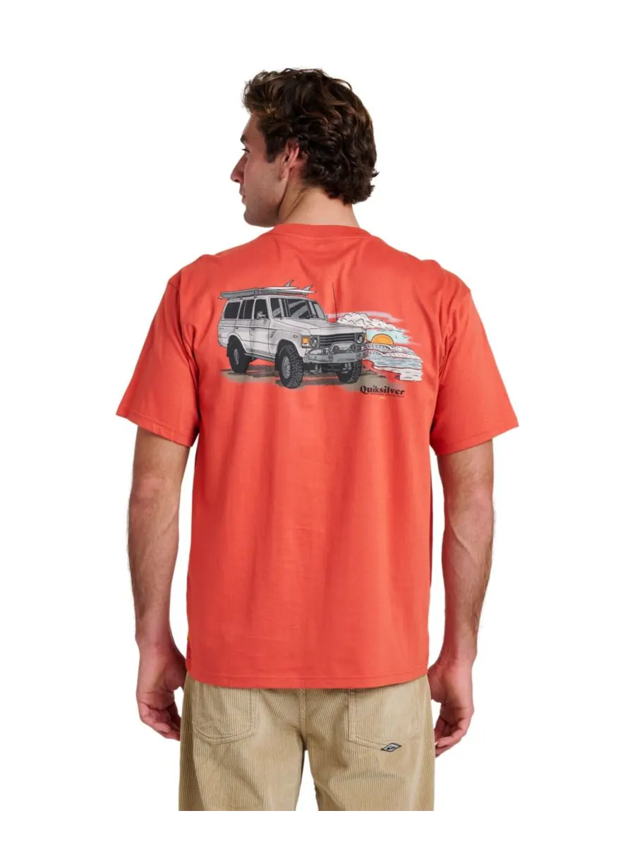 Мужская футболка с коротким рукавом Quiksilver Adventures Quiksilver Waterman, Hot Sauce — изображение 3 из 3
