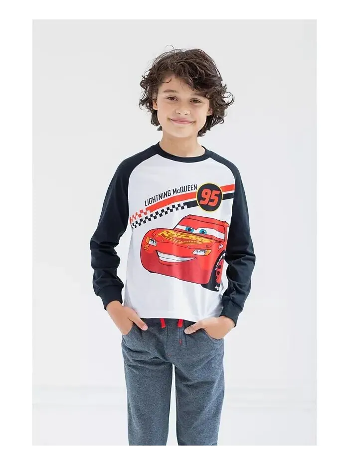 Футболка Pixar Cars Lightning Mc Queen для мальчиков (для малышей) и брюки для бега из французского — изображение 3 из 3