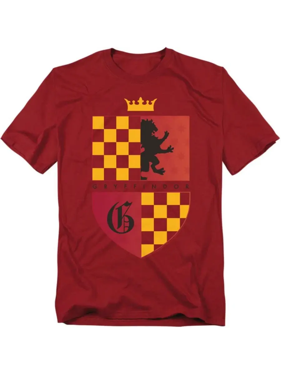 Футболка с принтом Gryffindor Lion Shield Harry Potter — изображение 1 из 3, красный