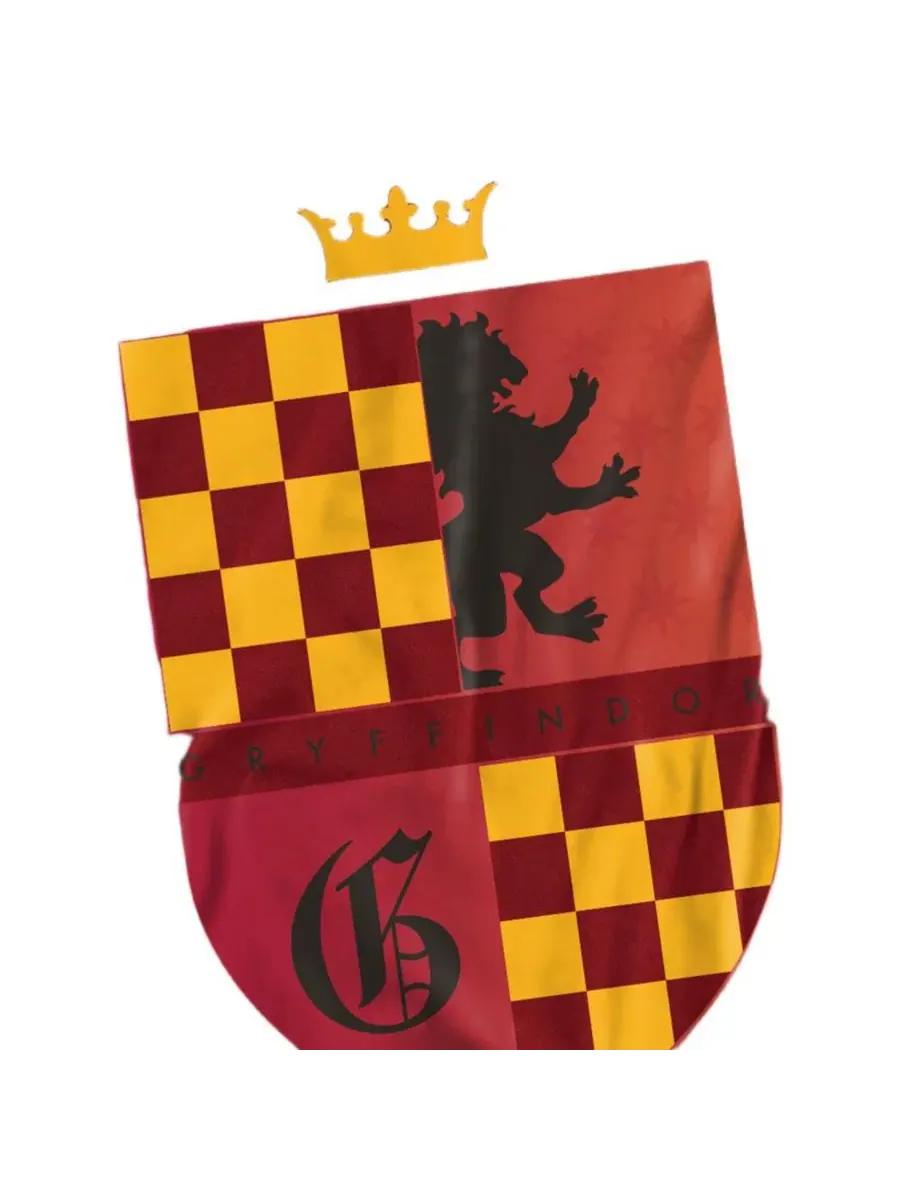 Футболка с принтом Gryffindor Lion Shield Harry Potter — изображение 2 из 3, красный