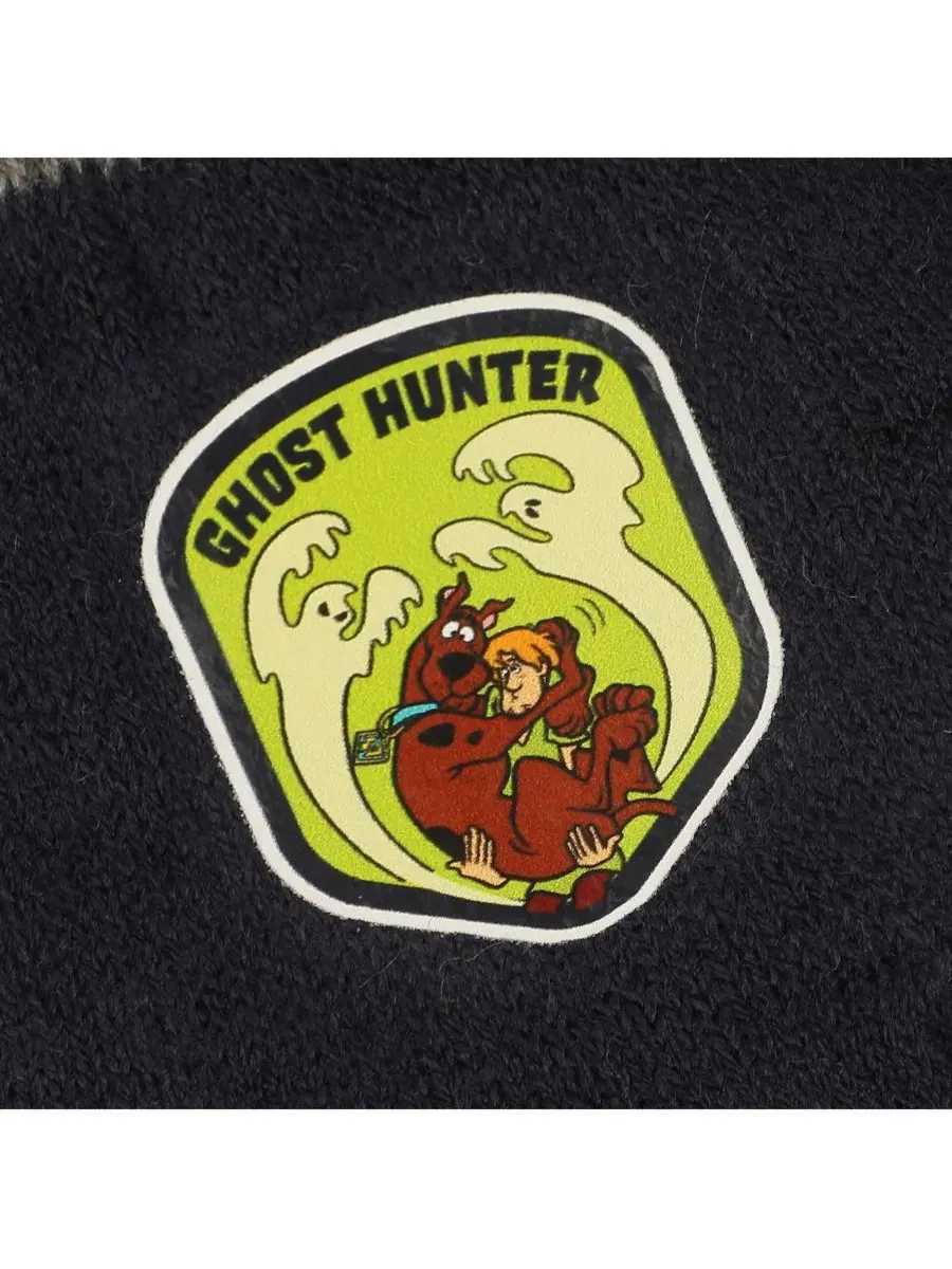 Комплект из шапки и перчаток с принтом Super Sleuth Badges Scooby Doo — изображение 6 из 10, черный серый желтый