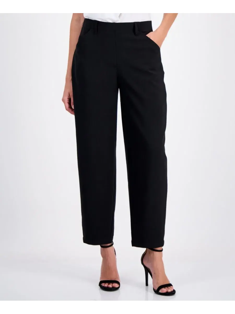 Брюки-бананы с защипами, с длиной по щиколотку Anne Klein