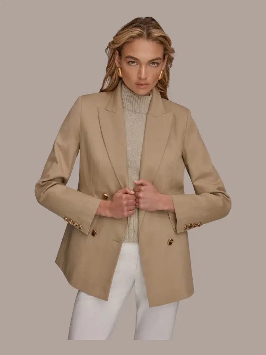 Женский двубортный пиджак Donna Karan New York