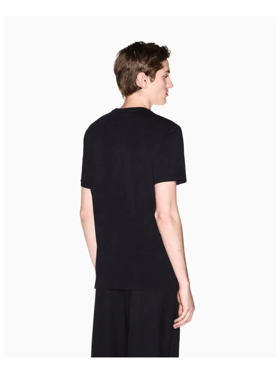 Футболка с коротким рукавом, с тональным логотипом A|X Armani Exchange — изображение 3 из 5, черный