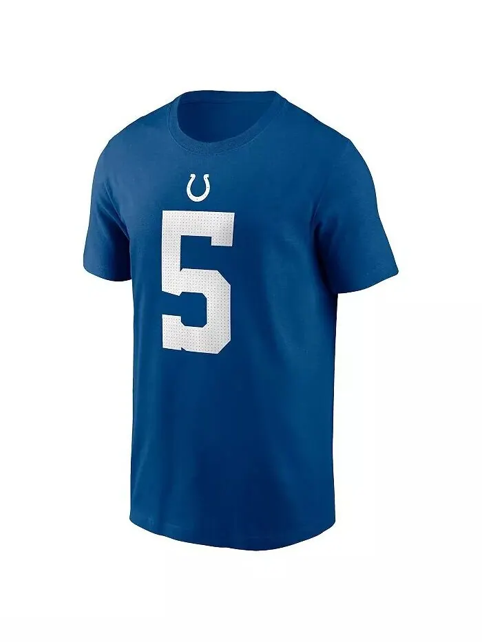Мужская футболка Энтони Ричардсона Royal Indianapolis Colts 2023, выбор первого раунда драфта НФЛ — изображение 3 из 3