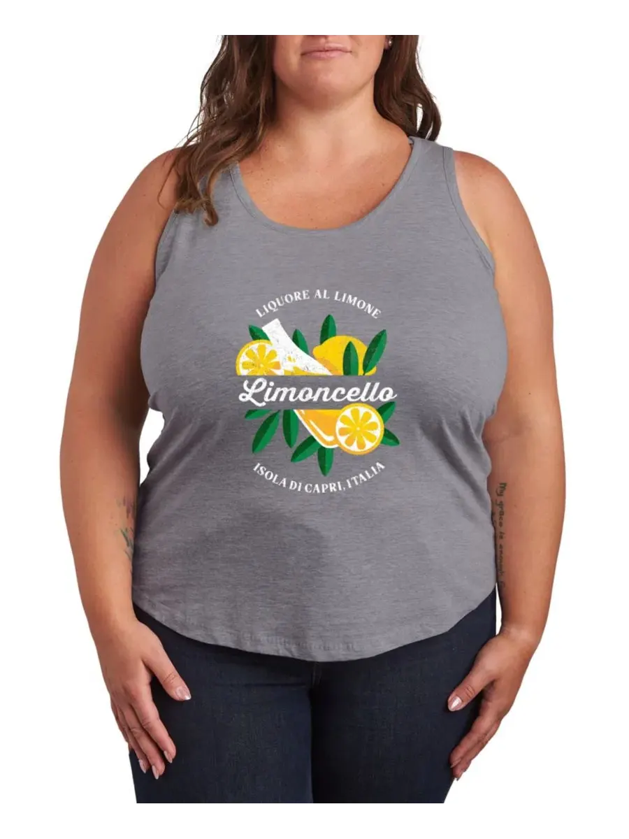 Майка-топ с принтом Limoncello Hybrid Apparel — изображение 1 из 3, серый