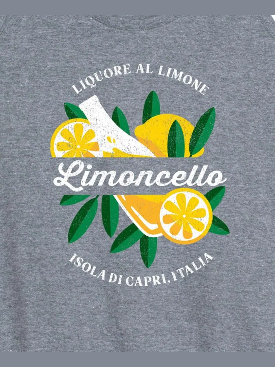 Майка-топ с принтом Limoncello Hybrid Apparel — изображение 2 из 3, серый